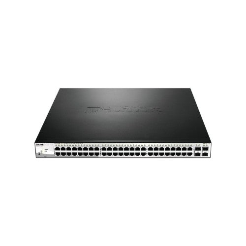 D-Link 52-Port PoE Gigabit Smart Managed Switch including 4 x 100/1000Mbps Combo Ports