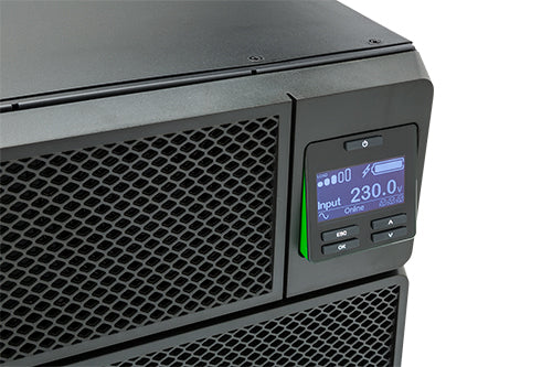 APC Smart-UPS On-Line SRT10KRMXLI - 10kW/VA, 6x C13 + 4x C19 + hardwire 1 phase output, rack mountable, Embedded NMC