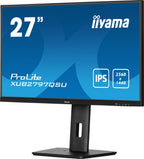 iiyama ProLite 27” QHD IPS technology panel with USB hub and 100Hz refresh rate and 150mm height adjustable stand
