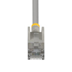 StarTech.com 3m Gray Ultra Slim Cat6A Ethernet Cable, Snagless, FTP, Pure Bare Copper Wire, 34AWG Slim RJ45 Network Patch Cord, Individually Tested