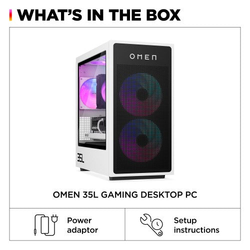 HP OMEN 35L GT16-0036na Intel Core Ultra 7 265K 32 GB DDR5-SDRAM 2 TB HDD+SSD NVIDIA GeForce RTX 5070 Windows 11 Home Tower PC AI PC Black