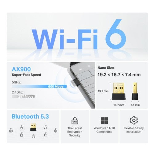 TP-Link Archer TX10UB Nano Bluetooth 600 Mbit/s