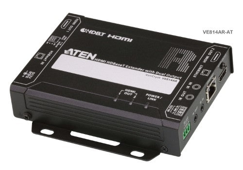 ATEN VE814AR AV extender AV receiver Black