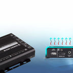 ATEN VE1843 AV extender AV transmitter & receiver Black