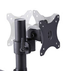 StarTech.com Desk Mount Triple Monitor Arm For Up To Three 27in Screens, VESA 75x75/100x100, Tool-Less Arm Adjustments, C-Clamp/Grommet Mount, Mechanical Spring Arm