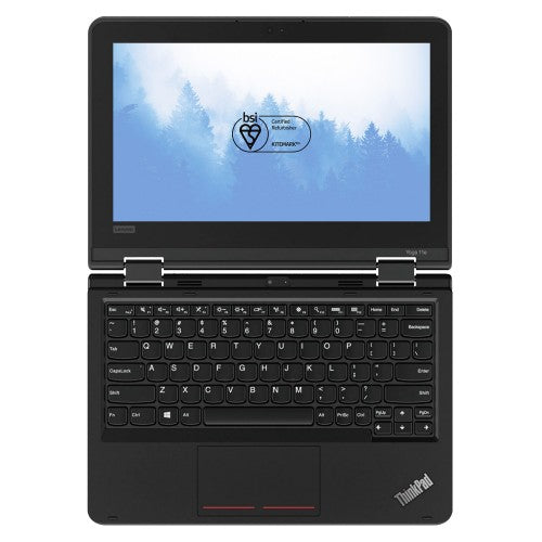 A2C Lenovo ThinkPad Yoga 11e Intel® Celeron® N N4100 Laptop 29.5 cm (11.6") Touchscreen HD 8 GB DDR4-SDRAM 128 GB SSD Wi-Fi 5 (802.11ac) Windows 11 Pro Black
