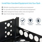 StarTech.com 2U Universal Rack Mount Rails - for 19in Server Rack Enclosure or Cabinet - Adjustable A/V Rack Rails