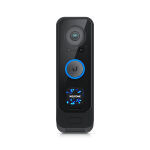 Ubiquiti WiFi-connected video doorbell with a primary 5MP night vision camera secondary 8 MP package camera programmable display and porch light.
