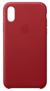 iPhone Xs - Leather Case - Red