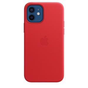 iPhone 12 / 12 Pro - Leather Case Magsafe - red