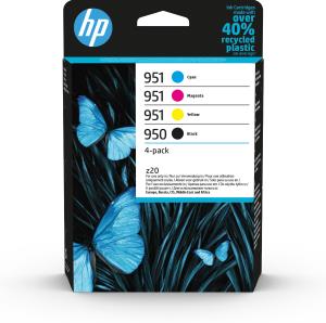 Ink Cartridge - No 950 Black/951 CMY - 4 Pack