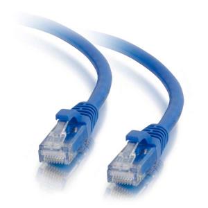 Patch cable Low Smoke Zero Halogen - Cat 5e - UTP - Booted - 2m - Blue