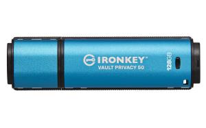 Ironkey Vault Privacy 50 - 128GB USB Stick - USB 3.2 - Aes 256-bit Encrypted