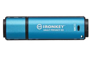 Ironkey Vault Privacy 50 - 64GB USB Stick - USB 3.2 - Aes 256-bit Encrypted