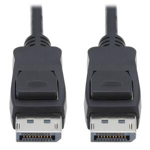 TRIPP LITE DisplayPort 1.4 Cable with Latching Connectors - 8K UHD, HDR, 4:2:0, HDCP 2.2, M/M, Black 1.8m