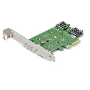 M.2 SSD (ngff) Adapter Card 3-port - 1 X Pci-e (nvme) M.2, 2 X SATA III M.2 - Pci-e 3.0