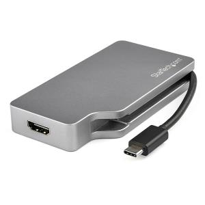 Multiport Video Adapter - USB-c - 4-in-1 USB-c To Vga, DVI, Hdmi Or Mdp - 4k Space Gray