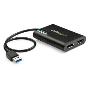 USB To Dual DisplayPort Adapter - 4k 60hz - USB 3.0 (5gbps)