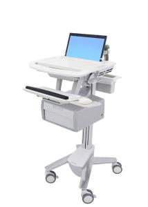 Styleview Laptop Cart Non-powered 1 Tall Drawer (1 Large Tall Drawer X 1 Row)