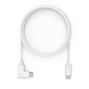 6FT USB-C TO USB-C 90-DEGREE CABLE CHARGE AND DATA WHITE