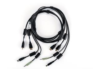 Cable 2-hdmi/1-USB/1-audio 10ft (sc940h)