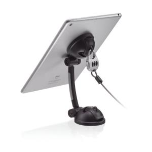 Cta - Mounting Kit ( Suction Cup Holder, Combination Cable Lock ) For Tablet - Nylon)