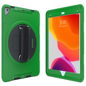 Protective Case W/ Built-in 360 Rotatable Grip Kickstand iPad Green