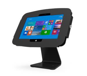 Surface Secure Space Enclosure with Rotating 360 Kiosk Black - Mounting Kit