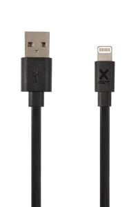 Flat Cable - USB - Lightning - 1m - Black