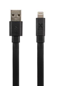 Flat Cable - USB - Lightning - 3m - Black