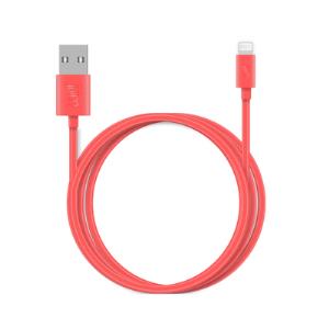 Lightning Cable - 2m - Round - Coral Eco