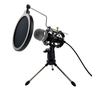 Varr Gaming Microphone Set With Stand Mic Popfilter Tripod Shockbaskt